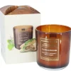 Ebersbacher Kerzenfabrik GmbH Stumpenkerzen*EWA Duftkerze Wood Wick - Sandelholz Ø 80 mm x 90 mm Höhe