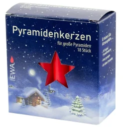 Ebersbacher Kerzenfabrik GmbH Neuheiten | Pyramidenkerzen*EWA Pyramidenkerzen, Ø 17,2 mm mit 18 Stück,