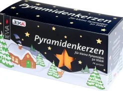 Ebersbacher Kerzenfabrik GmbH Neuheiten | Pyramidenkerzen*EWA Pyramidenkerzen 50 Stück, , Ø 14 mm x 74 mm hoch