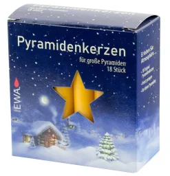 Ebersbacher Kerzenfabrik GmbH Neuheiten | Pyramidenkerzen*EWA Pyramidenkerzen, , Ø 17,2 mm mit 18 Stück