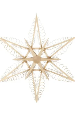 Martina Rudolph Auslaufartikel*Fensterschmuck Holzstern, Durchmesser 53 cm von