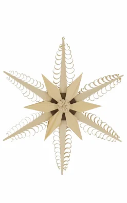 Martina Rudolph Fensterdeko Weihnachten*Fensterschmuck Holzstern, Durchmesser 23 cm von