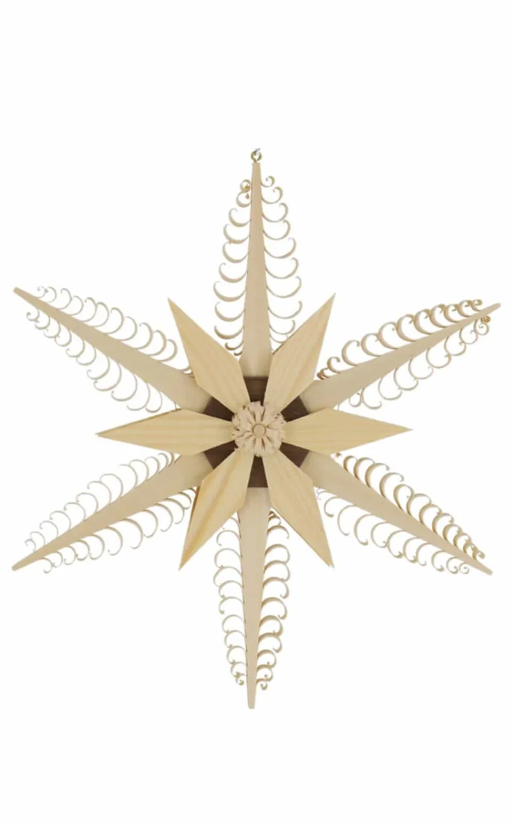 Martina Rudolph Fensterdeko Weihnachten*Fensterschmuck Holzstern, Durchmesser 23 cm von