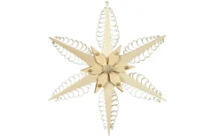 Martina Rudolph Fensterdeko Weihnachten*Fensterschmuck Holzstern, Durchmesser 19 cm von