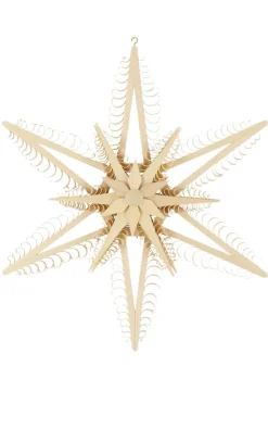 Martina Rudolph Fensterdeko Weihnachten*Fensterschmuck Holzstern, 33 cm von