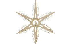 Martina Rudolph Fensterdeko Weihnachten*Fensterschmuck Holzstern mit Durchmesser 24 cm von