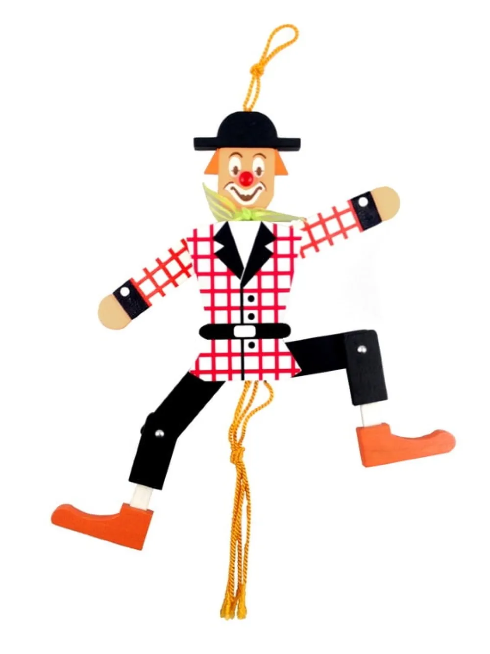 Spielwarenmacher Günther Neuheiten | Holzspielzeug*Holzspielzeug Hampelmann Clown, 26 cm von