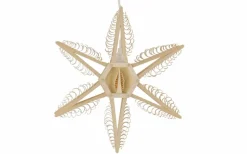 Martina Rudolph Fensterdeko Weihnachten*Holzstern - mit gestochenen Leisten, Durchmesser 32 cm von