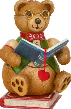 Hubrig Volkskunst Holzfiguren & Dekofiguren*Hubiduu Teddy Bücherwurm von