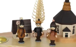 Knuth Neuber Kerzenhalter Weihnachten*Kerzenhalter für Teelichte mit Seiffener Dorf, von