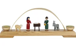 Knuth Neuber Auslaufartikel | Kerzenhalter Weihnachten*Kerzenhalter Minischwibbogen mit Krippe, 27 cm von