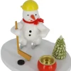 Zenker Kerzenhalter Weihnachten*Kerzenhalter mit Schneemann Eishockeyspieler, , 8 cm von Ralf