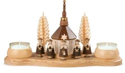 Müller Kleinkunst Kerzenhalter Weihnachten*Kerzenhalter Seiffener Kirche von
