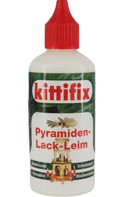 Zubehör Ersatzteile Weihnachtspyramiden*Kittifix Pyramiden Lack Leim, 80g Flasche