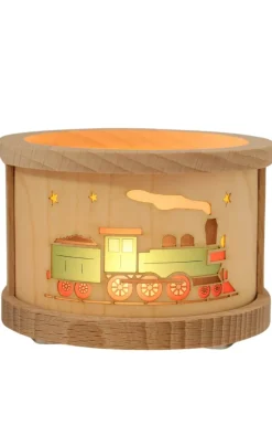 Richard Glässer GmbH Kerzenhalter Weihnachten*Laterne für Teelichte mit Eisenbahn von Richard Glässer