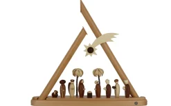 Müller Kleinkunst Einzelstücke | Schwibbogen*LED Schwibbogen - Lichterspitze Heilige Familie, , 47 cm von