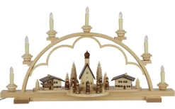 Müller Kleinkunst Einzelstücke | Schwibbogen*LED Schwibbogen Alpendorf, 64 cm von