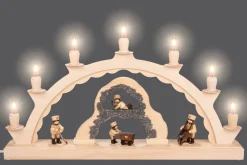 SEIFFENcom by Nestler GmbH Schwibbogen*LED Schwibbogen Bergwerk von SEIFFEN.COM