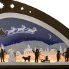 Weigla Holzkunst Neuheiten*LED Schwibbogen Santa Claus von Weigla