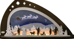 Weigla Holzkunst Neuheiten*LED Schwibbogen Santa Claus von Weigla
