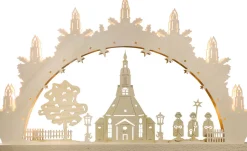 Weigla Holzkunst Schwibbogen*LED Schwibbogen Seiffener Kirche, 52 cm von Weigla