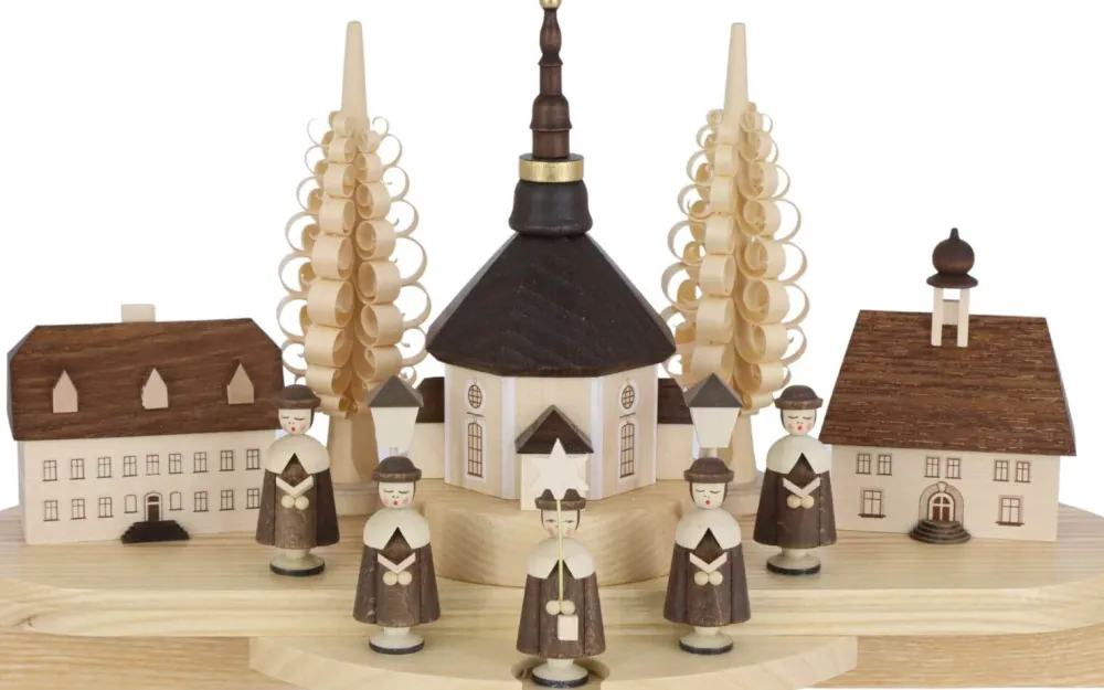 Müller Kleinkunst Neuheiten | Bestseller*LED Schwibbogen Seiffener Dorf, 64 cm von
