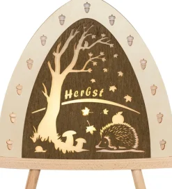 Weigla Holzkunst Schwibbogen*LED Standleuchte Herbst, elektrisch beleuchtet, 30 cm, von Weigla