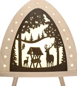 Weigla Holzkunst Schwibbogen*LED Standleuchte Hirsch von Weigla