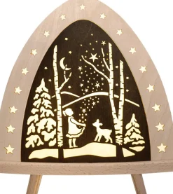 Weigla Holzkunst Schwibbogen*LED Standleuchte Sterntaler von Weigla