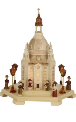 Müller Kleinkunst Einzelstücke | Neuheiten*Lichterhaus Frauenkirche Dresden, 28 cm von