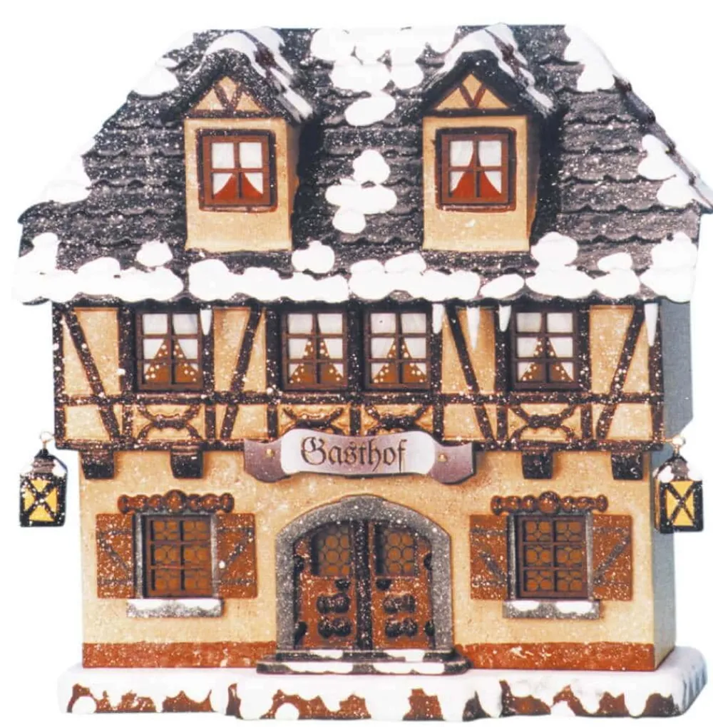 Hubrig Volkskunst Neuheiten | Lichterhaus*Lichterhaus Gasthof, 15 cm von