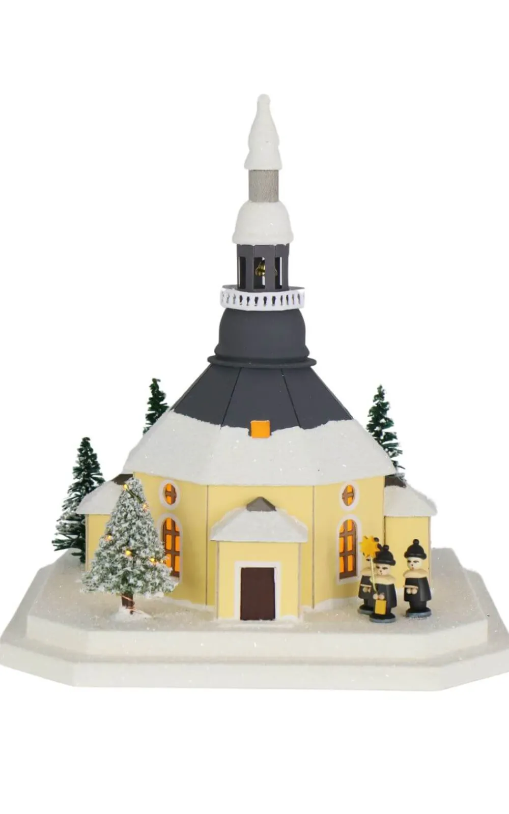 Birgit Uhlig Lichterhaus*Lichterhaus Seiffener Kirche, 21 cm von