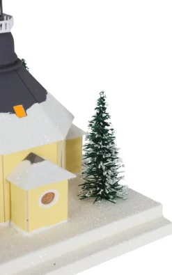 Birgit Uhlig Lichterhaus*Lichterhaus Seiffener Kirche, 21 cm von
