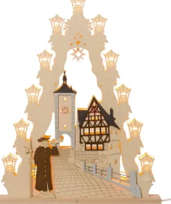 Weigla Holzkunst Schwibbogen*Lichterspitze Rothenburg ob der Tauber, 52 cm von Weigla