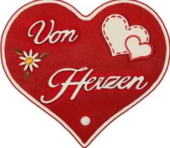 Hubrig Volkskunst Holzfiguren & Dekofiguren*Magnetpin Herzen - Von Herzen von