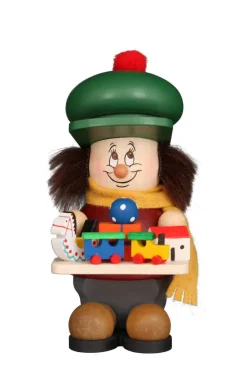 Christian Ulbricht Weihnachtsfiguren*Mikrowichtel Spielzeughändler, 10 cm von
