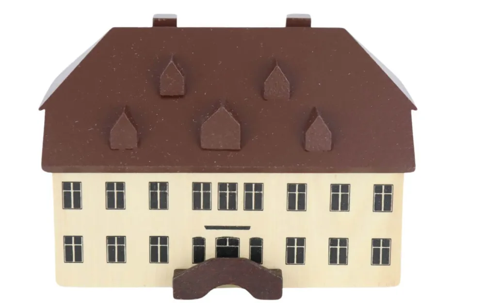 Spielwarenmacher Günther Neuheiten*Miniatur - Alte Schule in Seiffen, 6 cm, von
