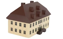 Spielwarenmacher Günther Neuheiten*Miniatur - Alte Schule in Seiffen, 6 cm, von