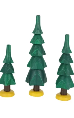 Spielwarenmacher Günther Holzfiguren & Dekofiguren*Miniatur - Bäume, 3 Stück, von
