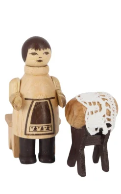 Spielwarenmacher Günther Holzfiguren & Dekofiguren*Miniatur - Klöpplerin, , 5 cm, von