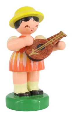 Figurenland Uhlig GmbH Blumenmädchen*Miniatur - Mädchen mit Mandoline, 7 cm, von