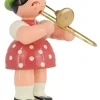 Figurenland Uhlig GmbH Blumenmädchen*Miniatur - Mädchen mit Posaune von