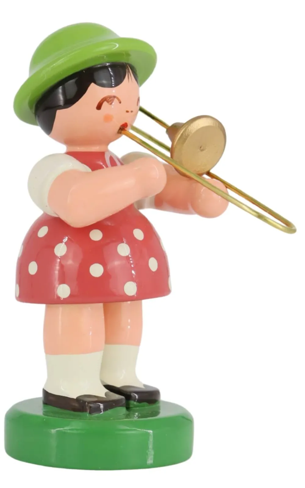 Figurenland Uhlig GmbH Blumenmädchen*Miniatur - Mädchen mit Posaune von