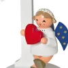 KWO Weihnachtsengel*Miniatur - Weihnachtsengel mit Zahl 1, 7 cm von