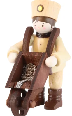 Romy Thiel Romy Thiel Figuren*Miniatur Bergmann mit Schubkarre von
