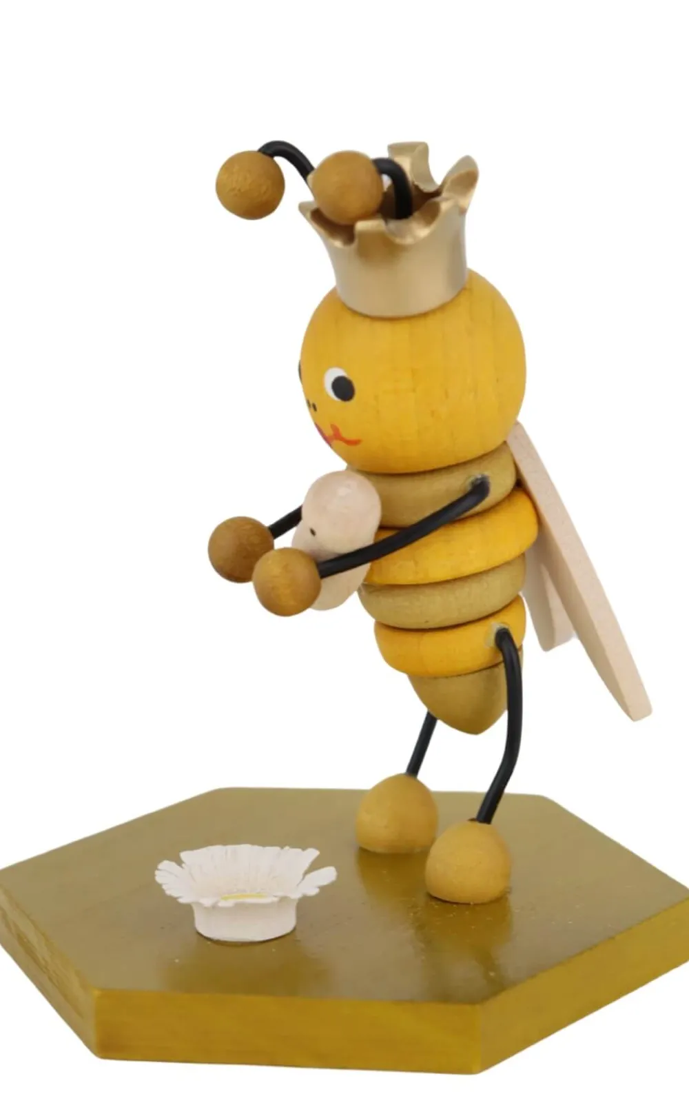 Zenker Neuheiten | Frühlingsdeko*Miniatur Bienenkönigin, 8 cm, von Ralf