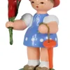 Figurenland Uhlig GmbH Blumenmädchen*Miniatur Blumenmädchen, blau/orange von