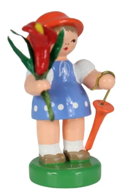 Figurenland Uhlig GmbH Blumenmädchen*Miniatur Blumenmädchen, blau/orange von