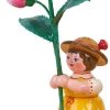 Hubrig Volkskunst Blumenmädchen*Miniatur Blumenmädchen mit Fuchsie von