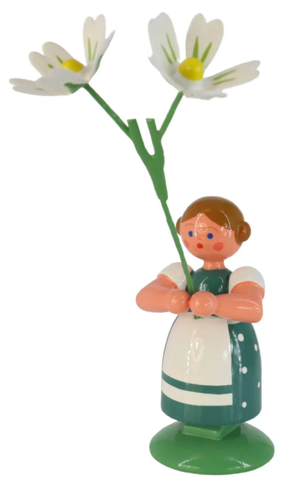 Legler Holz- und Drechslerwaren HODREWA Blumenmädchen*Miniatur Blumenmädchen mit Sternmiere, 12 cm von HODREWA Legler
